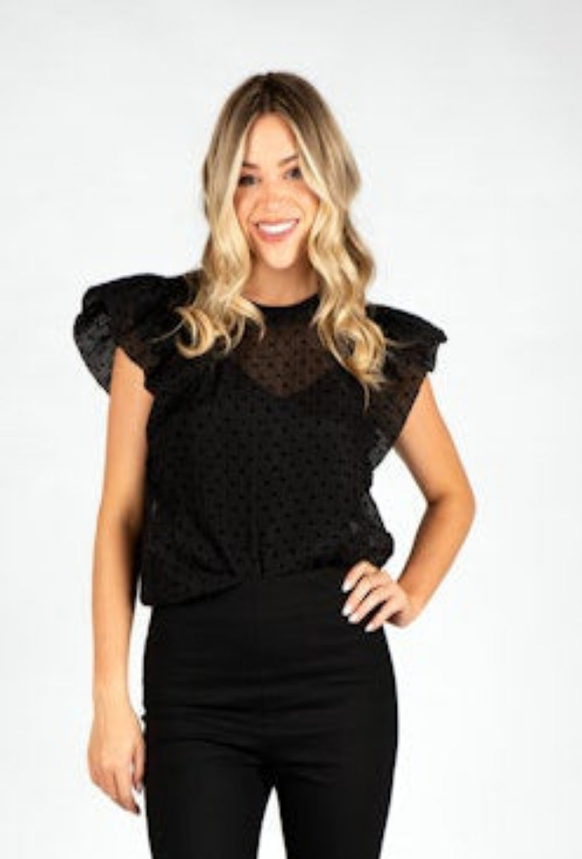 Oakleigh Top - Heart Organza