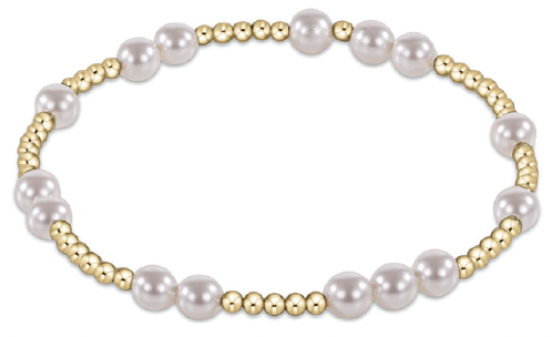 Extends - Hope Unwritten 5mm Bead Bracelet - Pearl