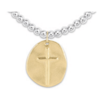 enewton Extends - Classic Sterling Mixed Metal 4mm Bead Bracelet - Inspire Gold Charm