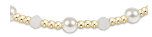 Pearl Sincerity Pattern 4mm Bead Bracelet - Moonstone