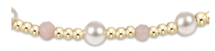 Pearl Sincerity Pattern 4mm Bead Bracelet - Pink Opal