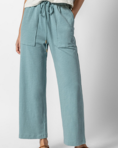 Cropped Pull On Pant "Seagreen"