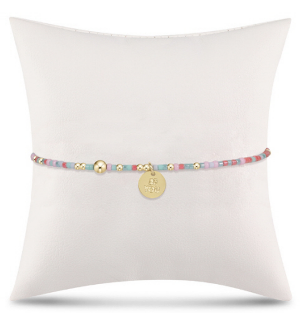 egirl Hope Unwritten Bracelet - Anything is Popsicle - be you. Small Gold Disc