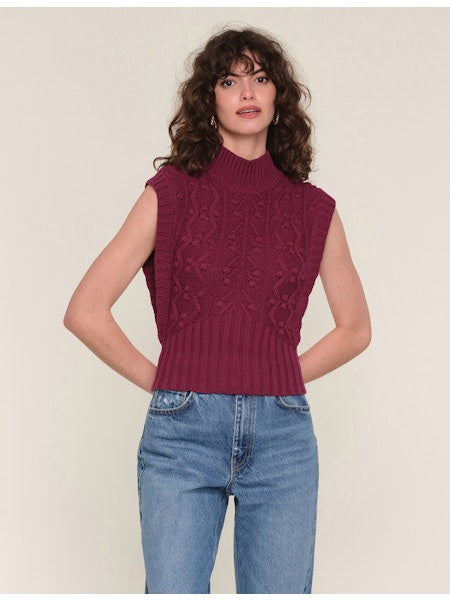 Cosmia Vest - Merlot