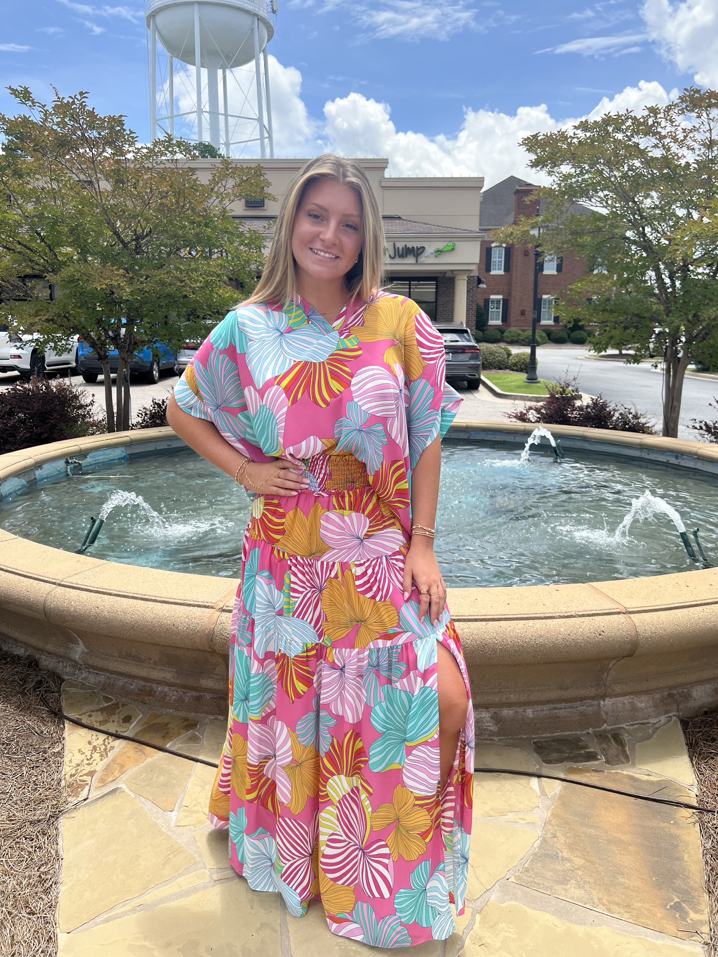 Ellie Smocked Tiered Maxi Skirt - Dance With Me