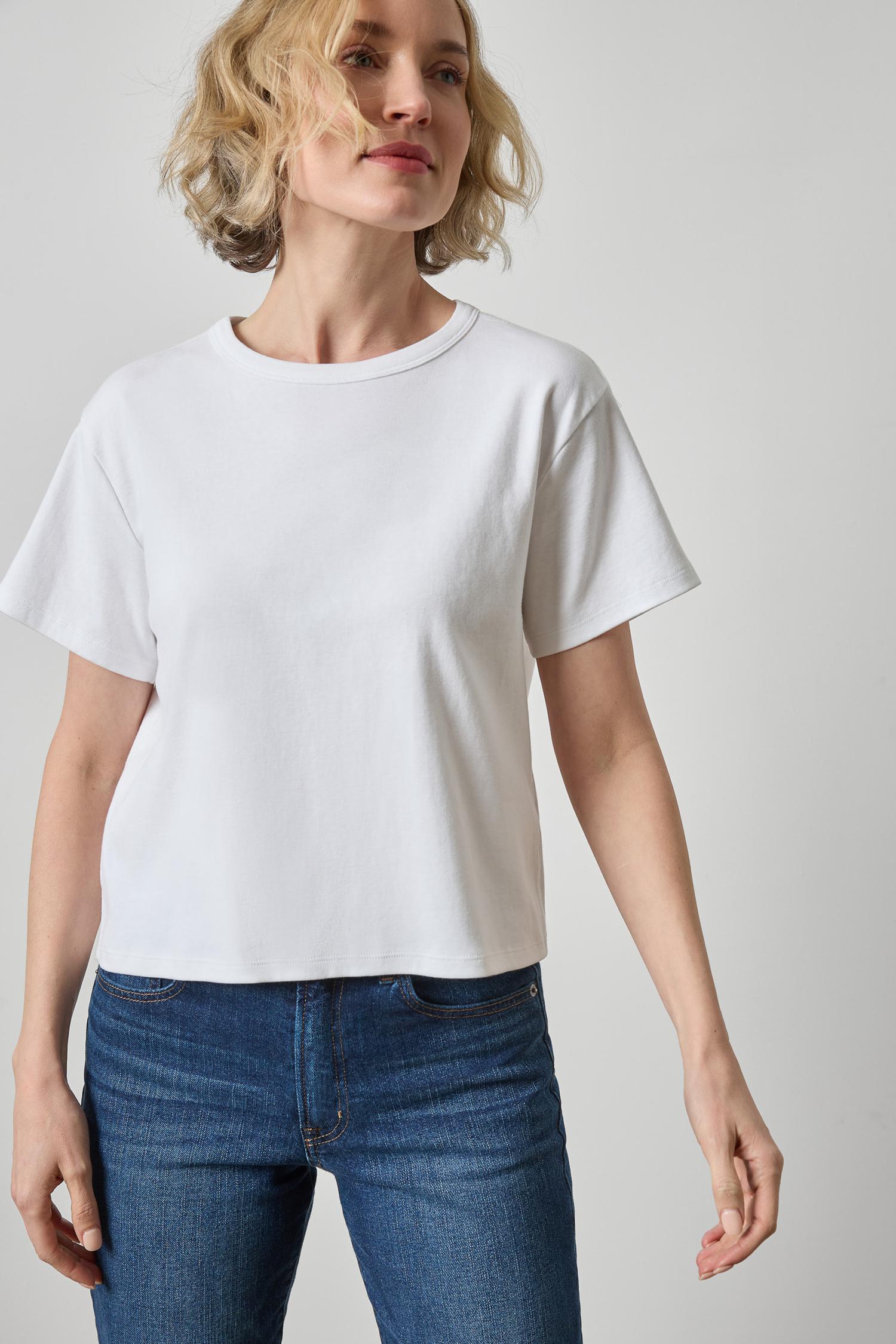 Short Sleeve Easy Tee - White – Rumor Boutique