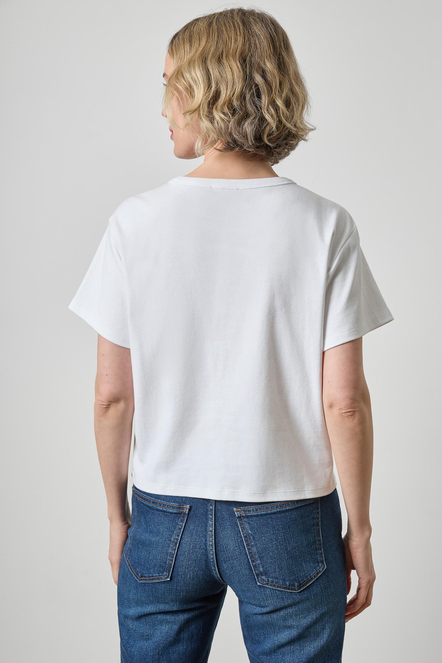 Short Sleeve Easy Tee - White – Rumor Boutique