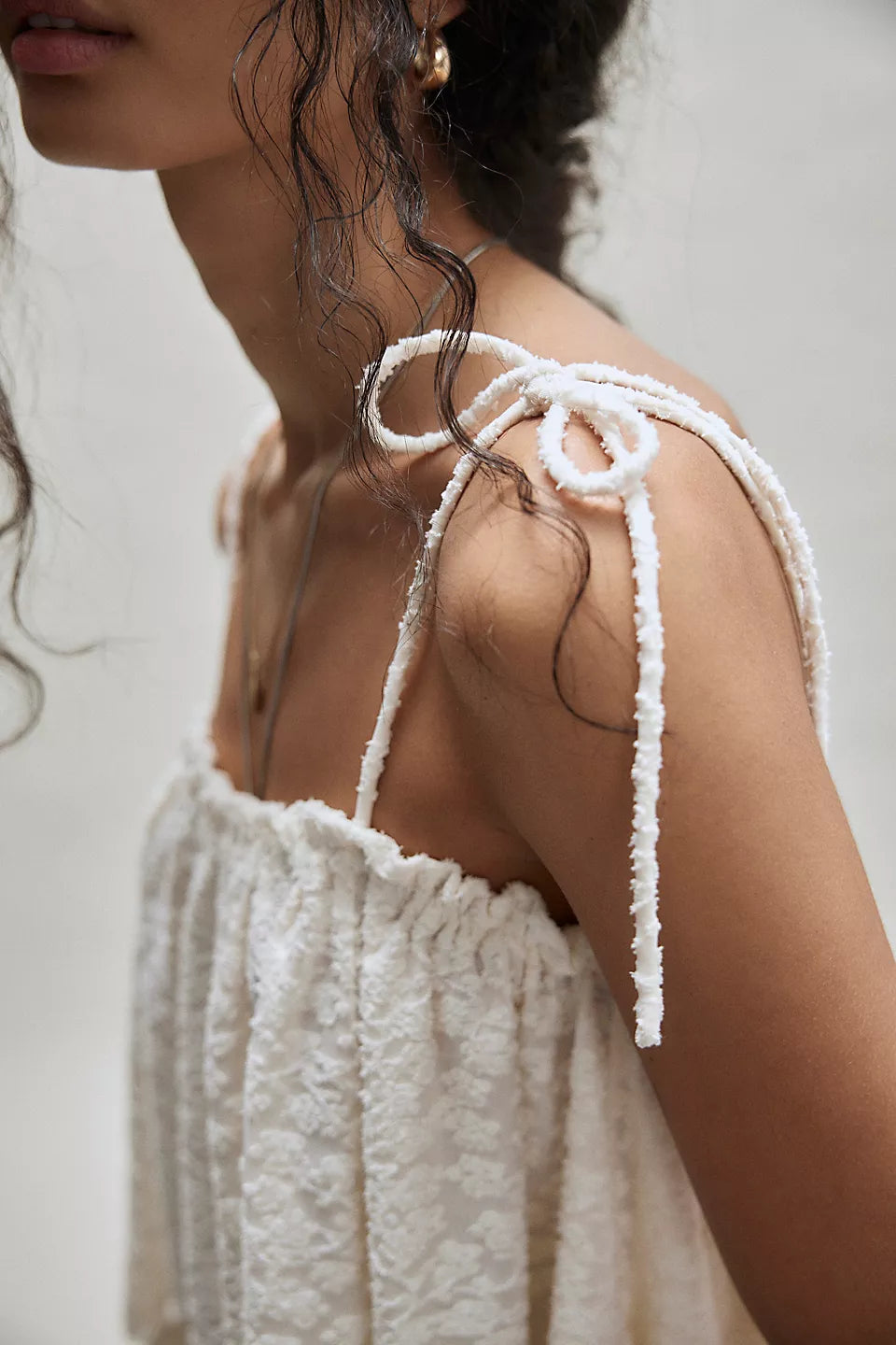 【値下げ可能】and mary Angie ribbon tank ANDMARY】Angie ribbon tank