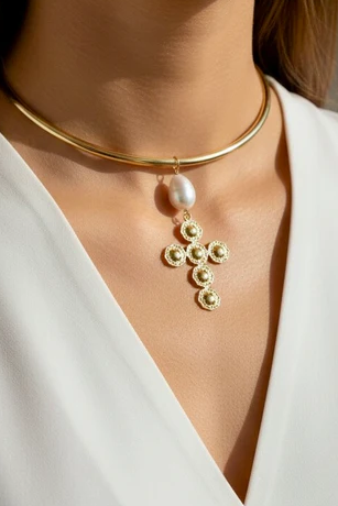 Holy Chic Pearl Cross Necklace – Rumor Boutique