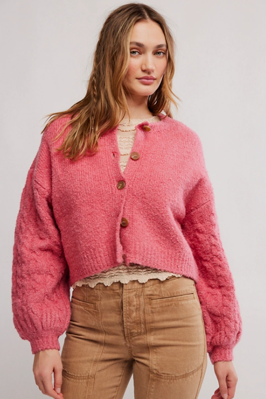 Thistle Cardi - Vintage Rose – Rumor Boutique