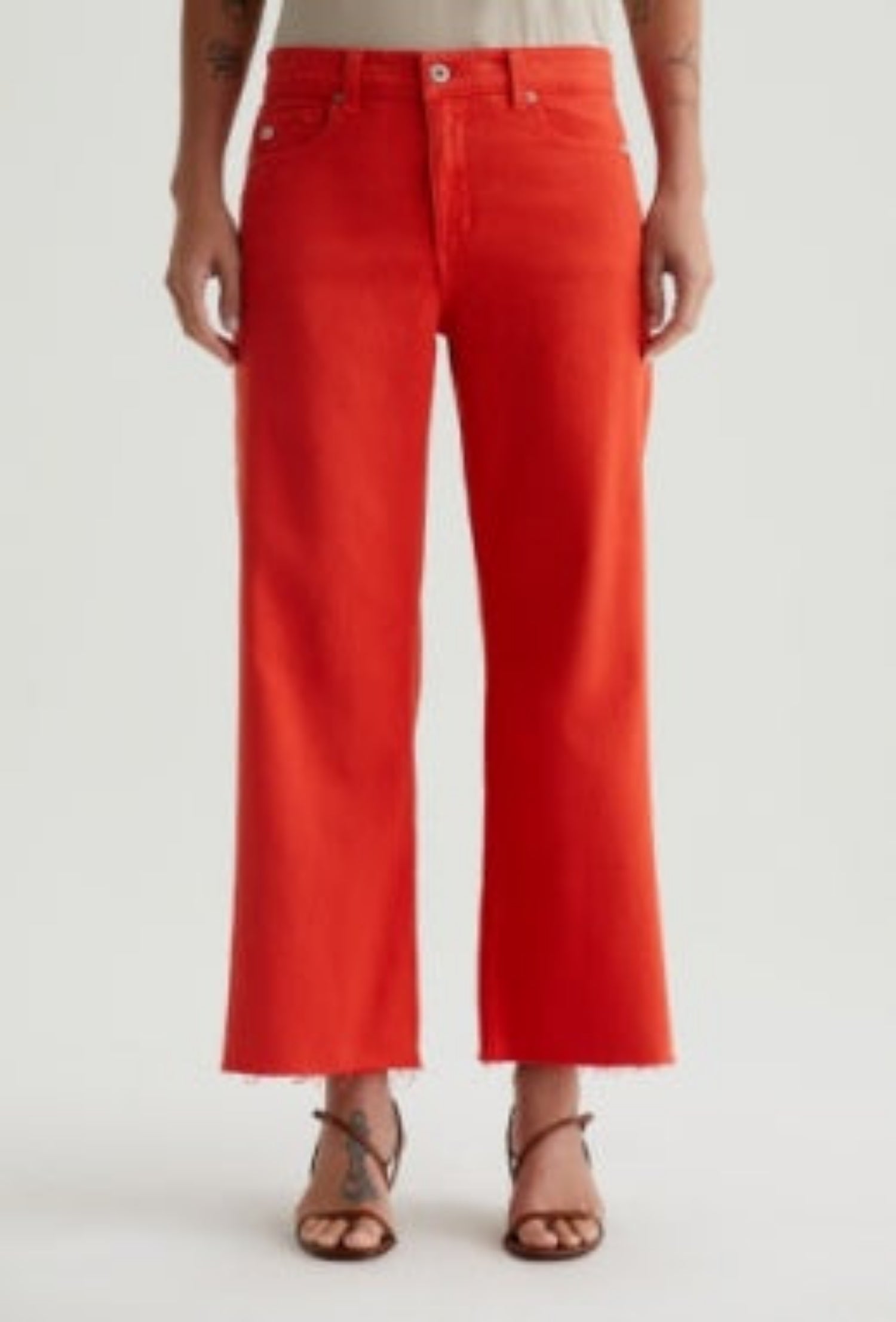 Saige Wide Leg Crop - Tabasco