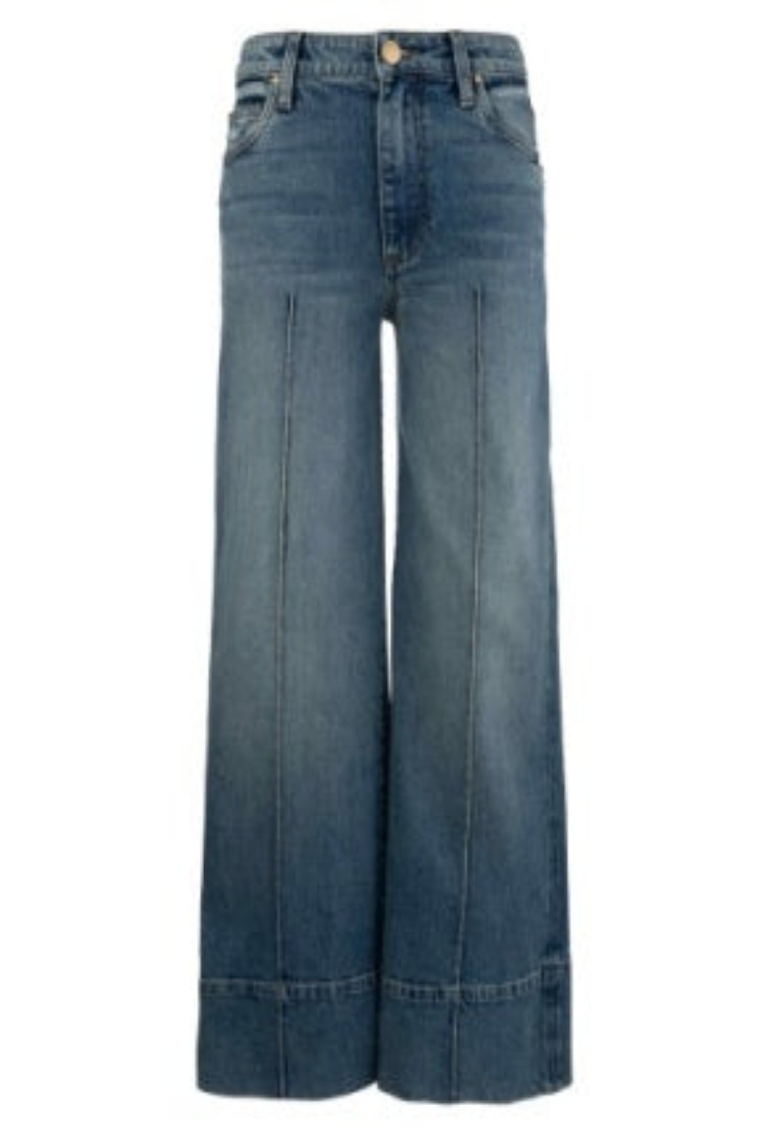 Meg High Rise Pin Tuck Wide Hem - Faith