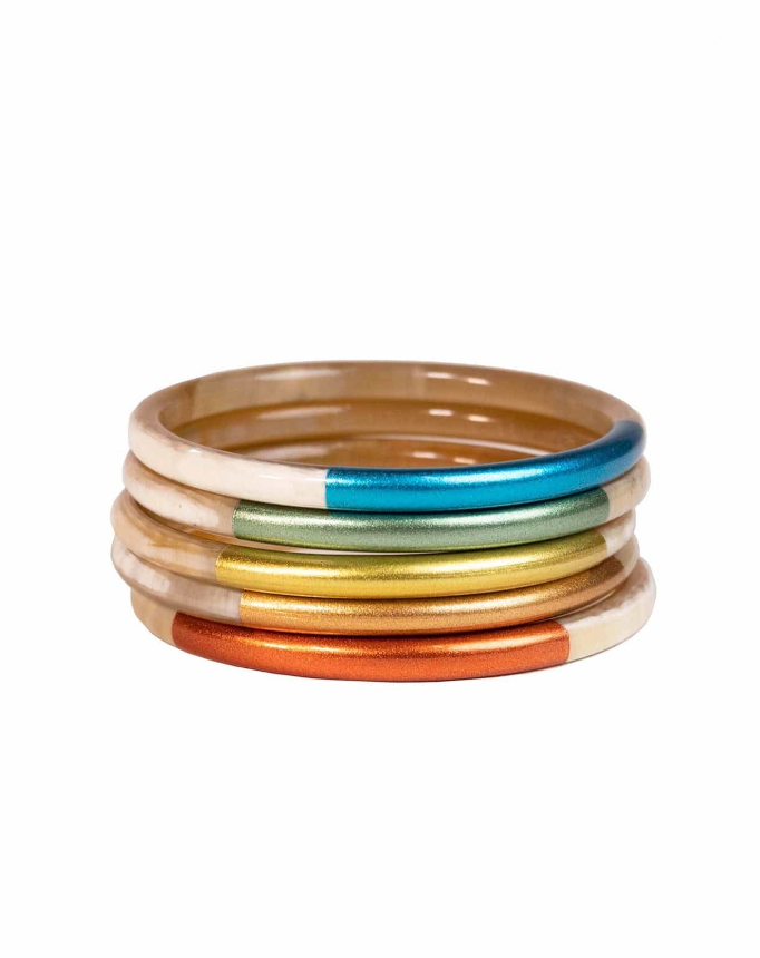 San Pedro Metallic Bangle Set