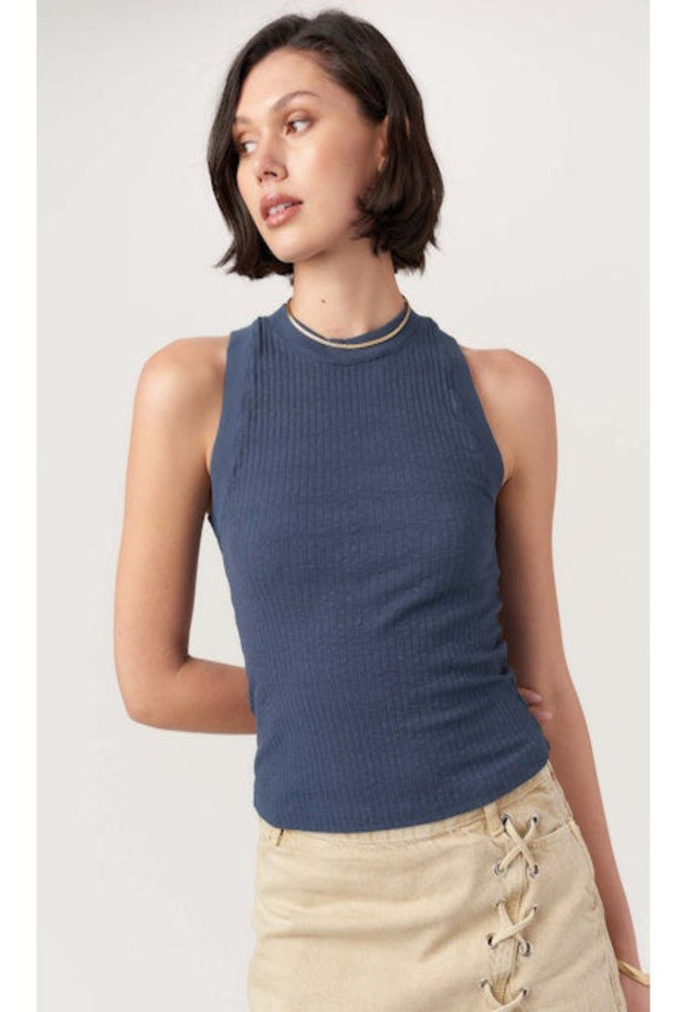 Player Racerback Rib Tank - Navy