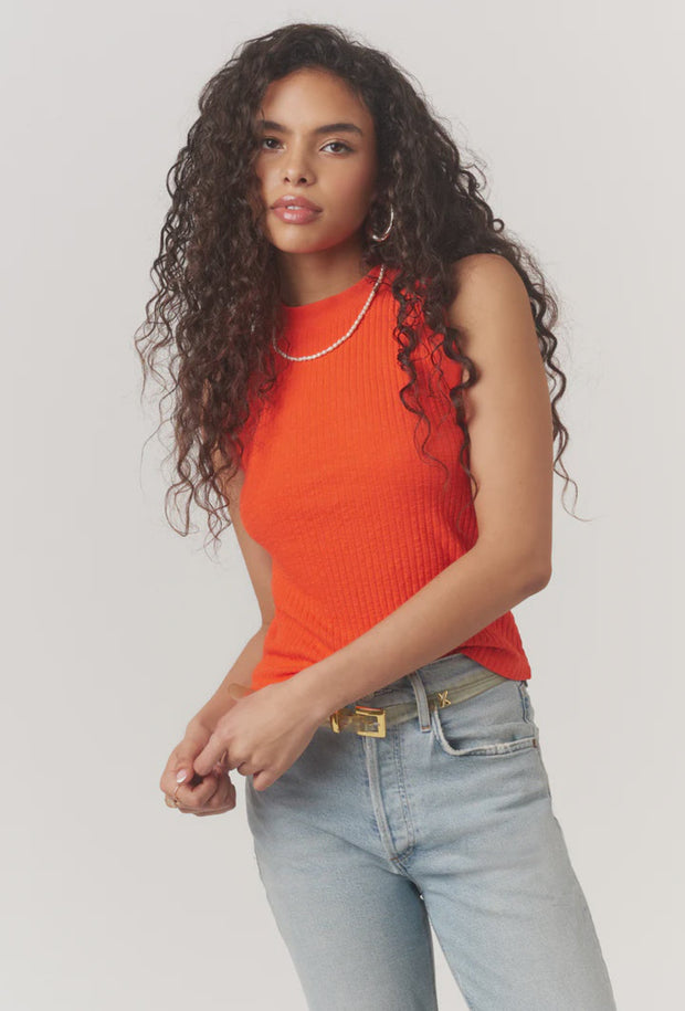 Player Racerback Rib Tank - Fiesta Red
