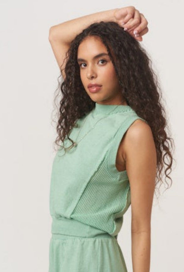 Aster Seamed Tank - Mint Kiss