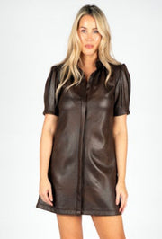 Vivienne Suede Dress - Dark Chocolate
