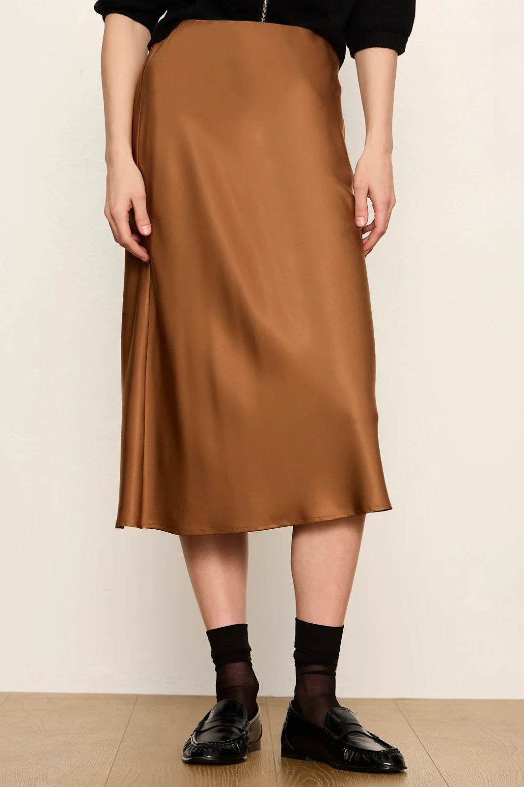 Everyday Midi Skirt - Cocoa Powder