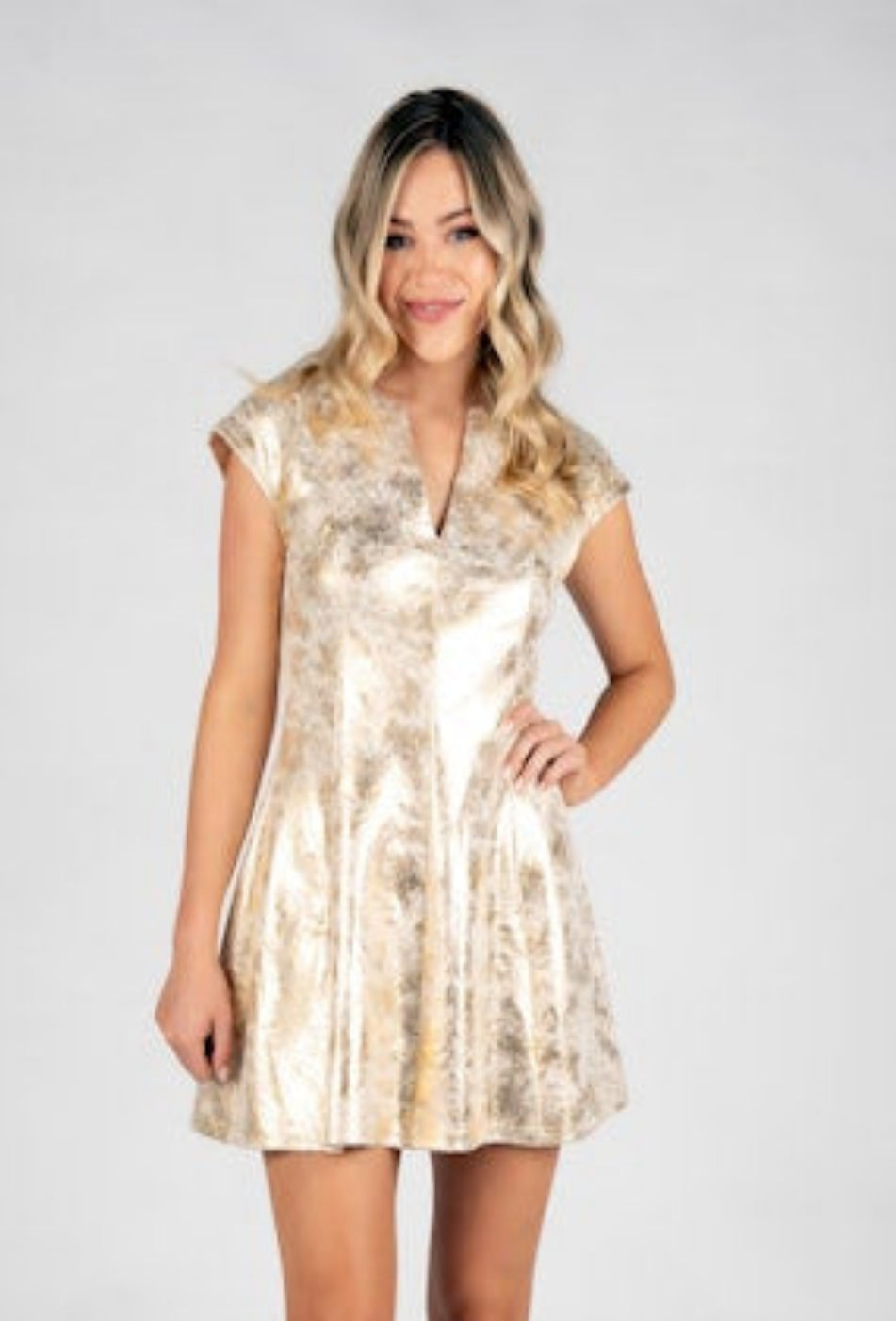 Alice Dress - Gold Pointe
