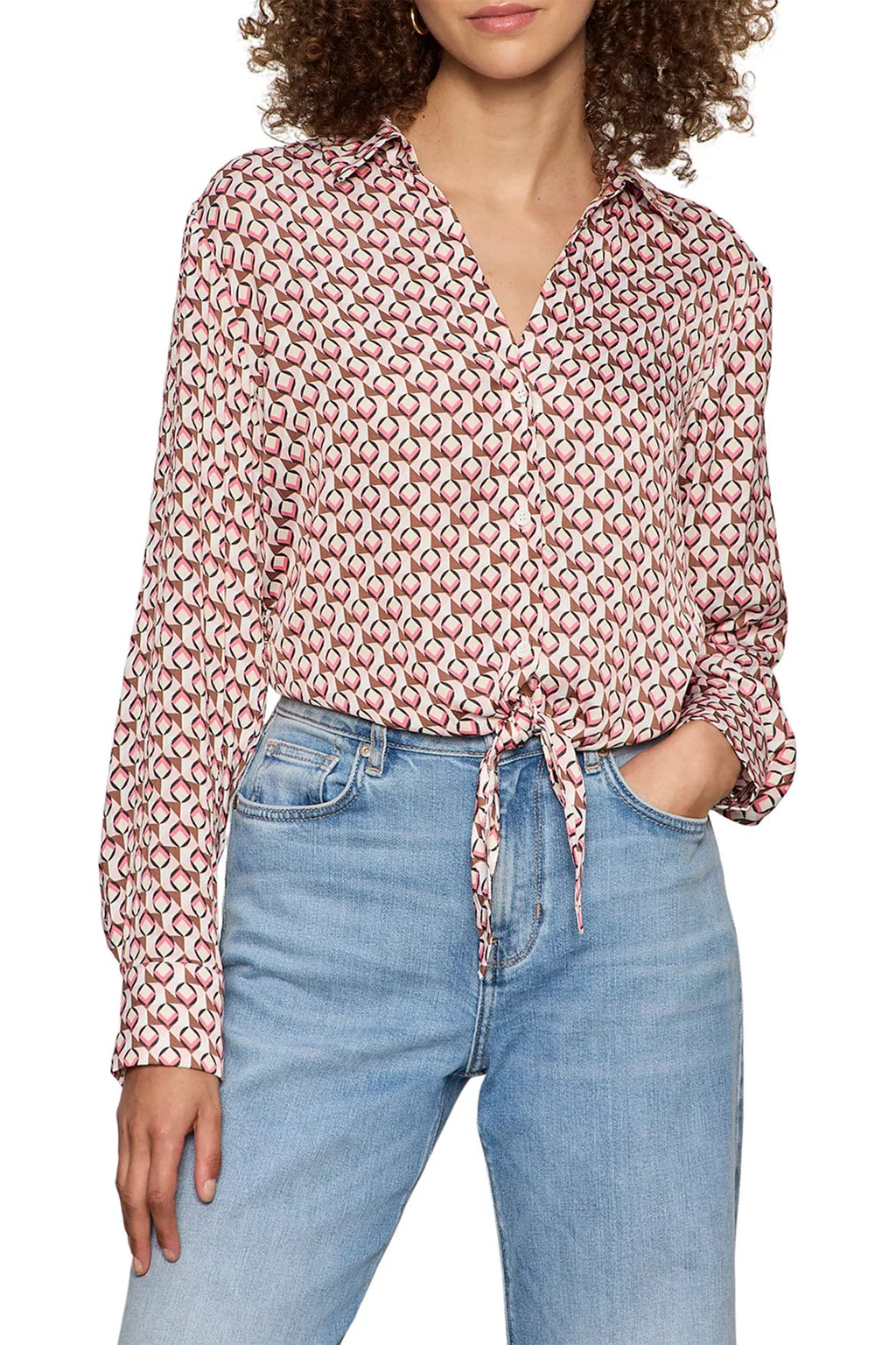 Lover Tie Shirt - Petal Grid