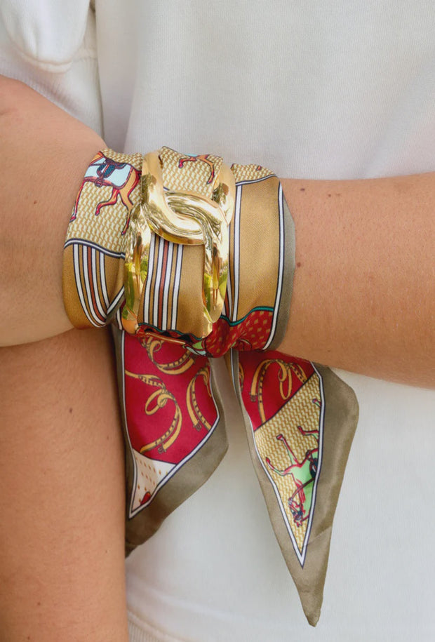 Sedgefield Scarf Bracelet - Burg Gold