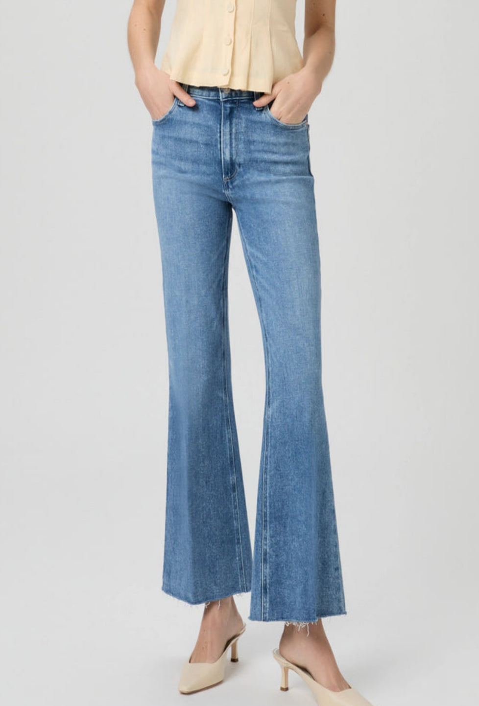 Marlow 30" Inseam Skimmer Raw Hem Fare - Bebop