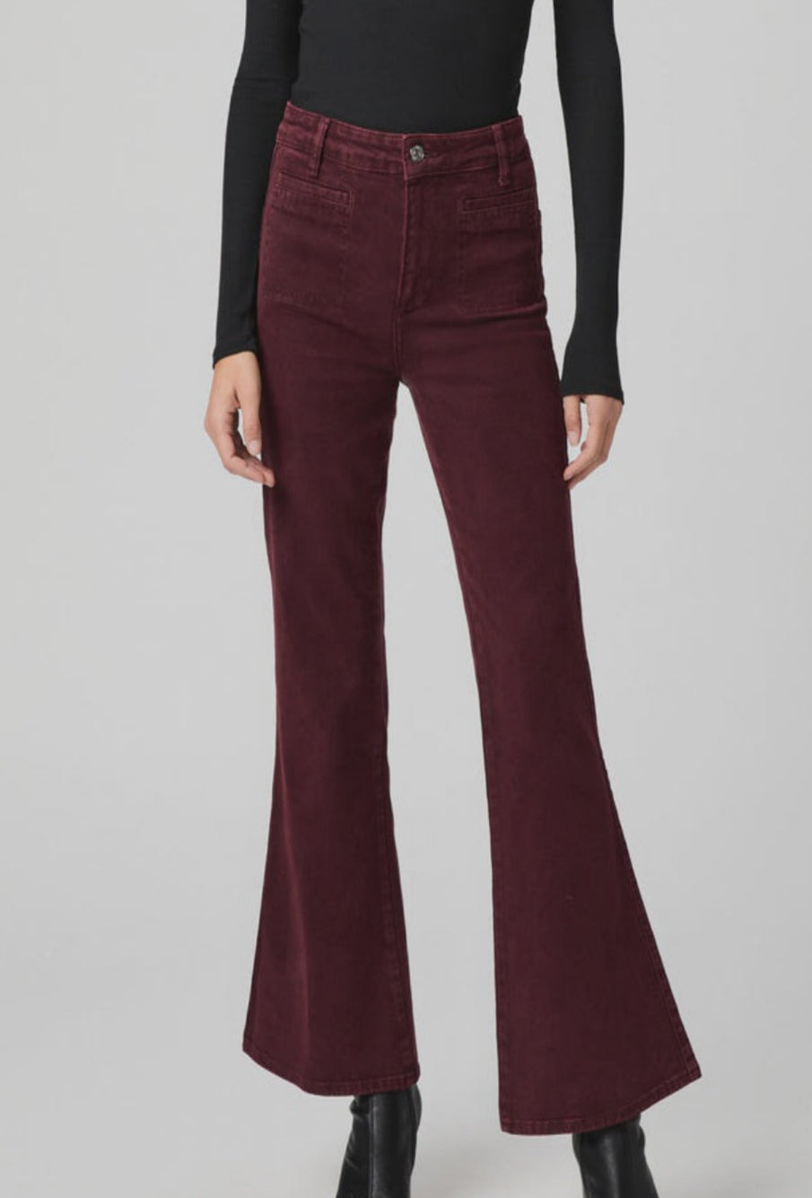 Marlow Skimmer Stitch Pocket - Vintage Dark Oxblood