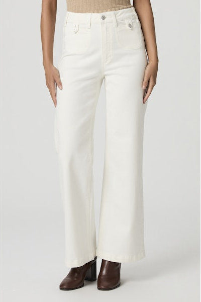 Anessa 31" Rounded Inset Pockets - Tonal Ecru