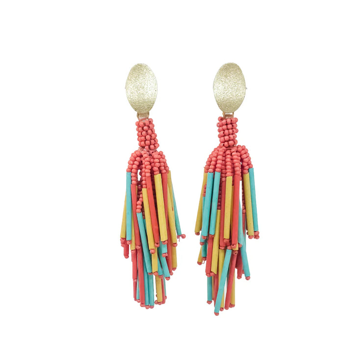 Addison Earring - Coral Confetti