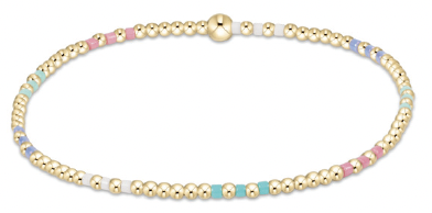 Hope Joy Pattern 2mm Bead Bracelet - Hot Mess SS25