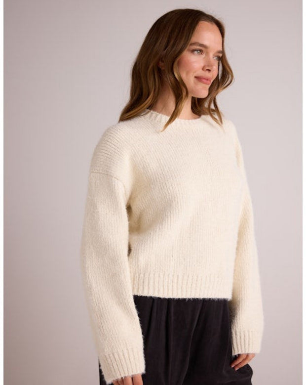 Drop Shoulder Sweater - Winter White