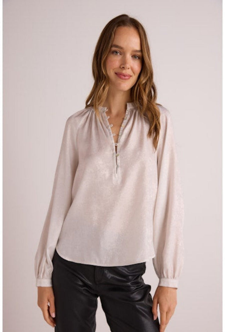 Raglan Sleeve Pullover - Metallic Opal