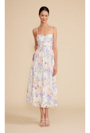 Edda Lace Midi Dress - Multi Floral