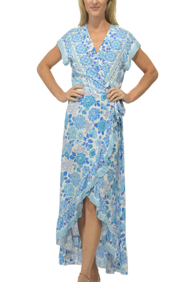 Voyager Dress - Cobalt Multi Floral