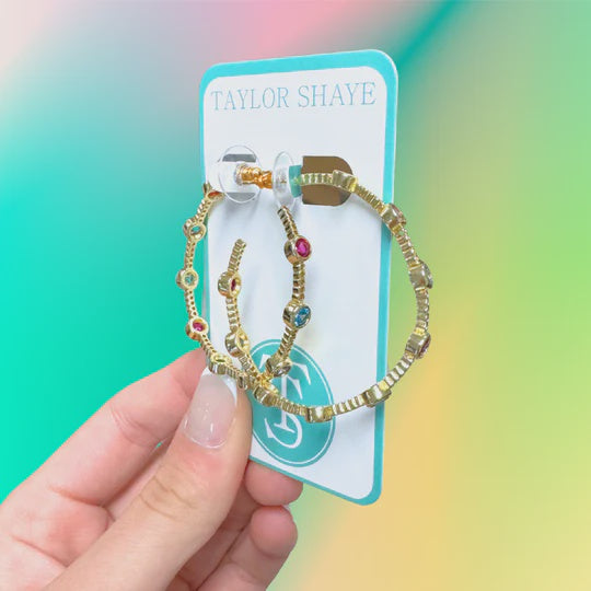 Rainbow Meghan Hoops