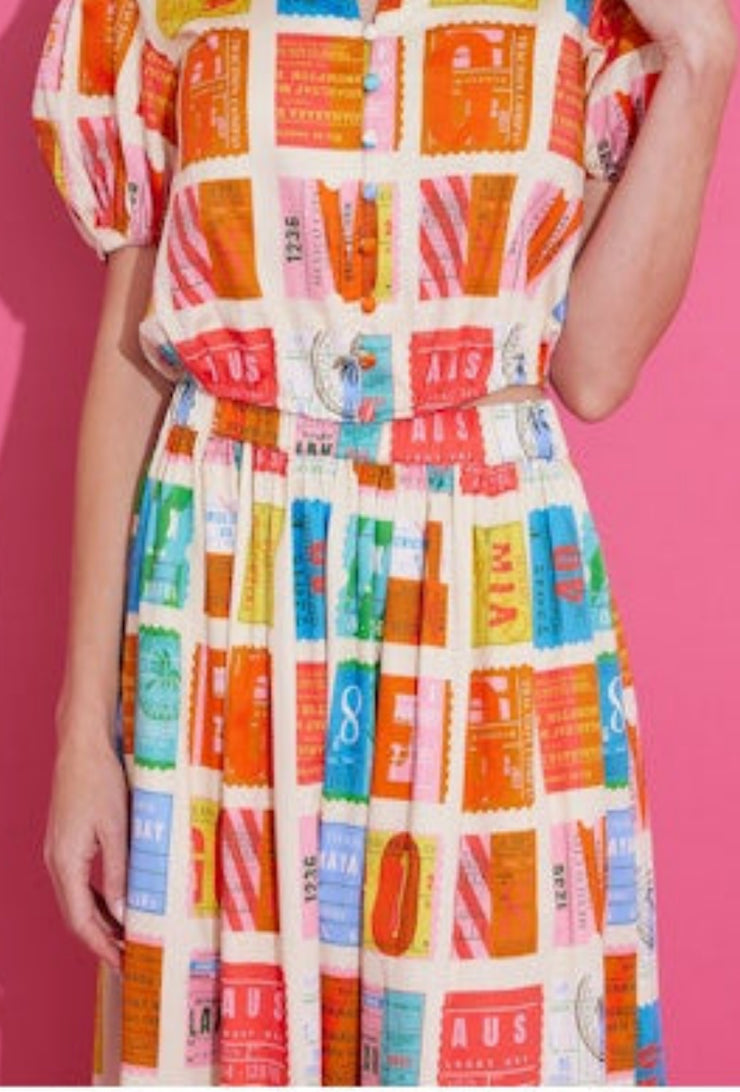 Danny Midi Skirt - Voyage