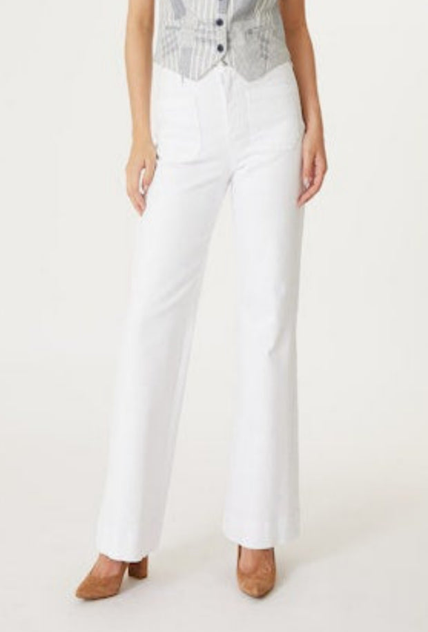 Victoria Denim Pant - White