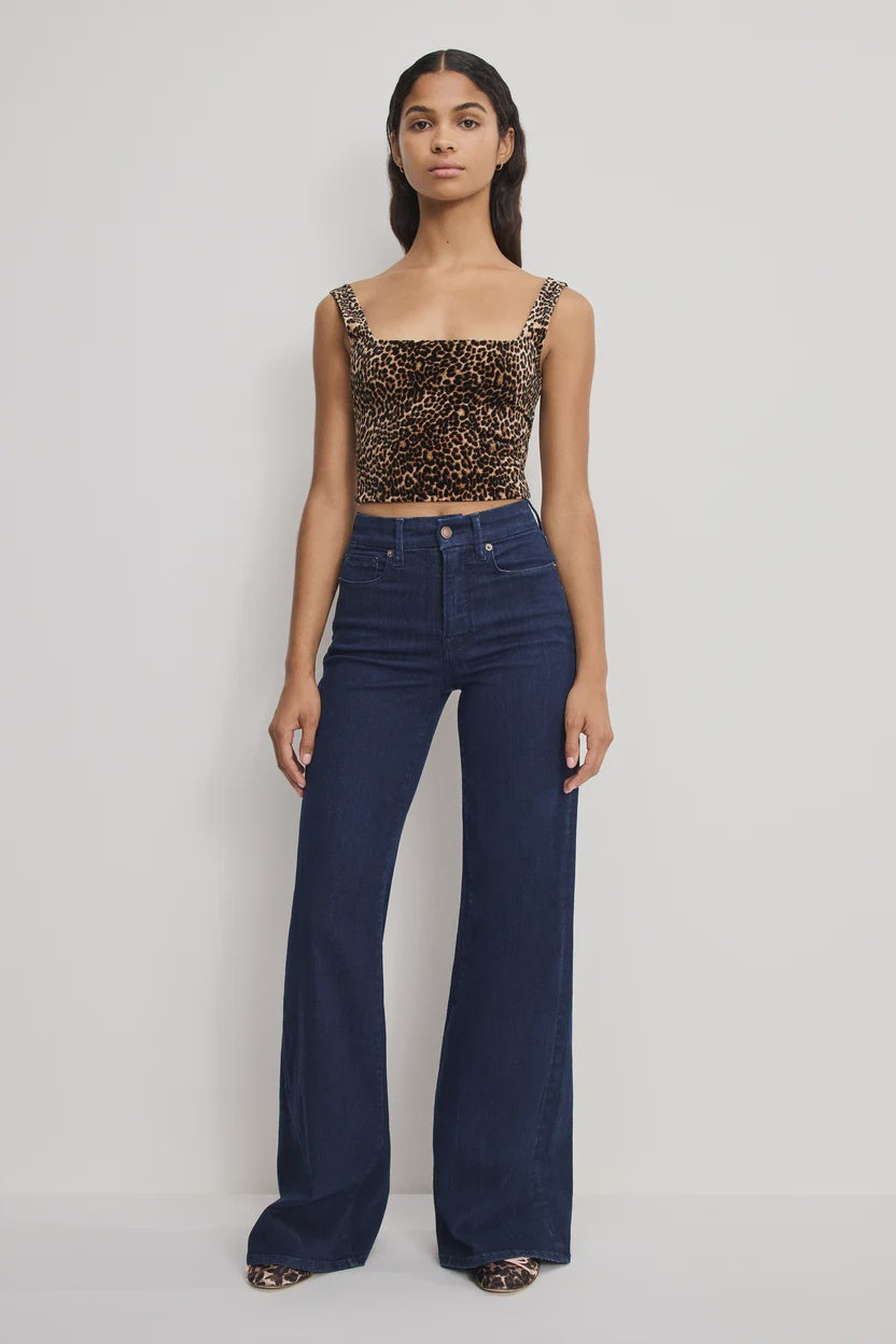 Good Waist Palazzo Jeans - Indigo1153