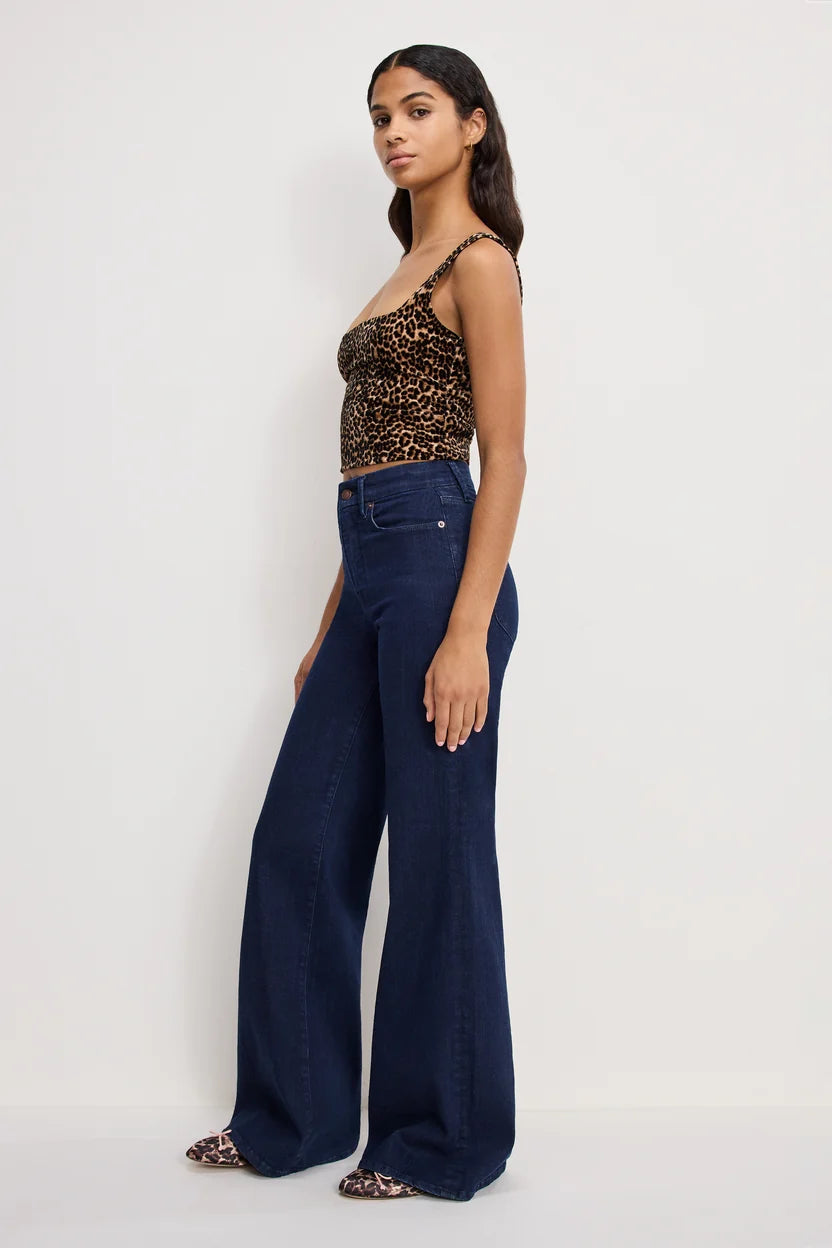 Good Waist Palazzo Jeans - Indigo1153