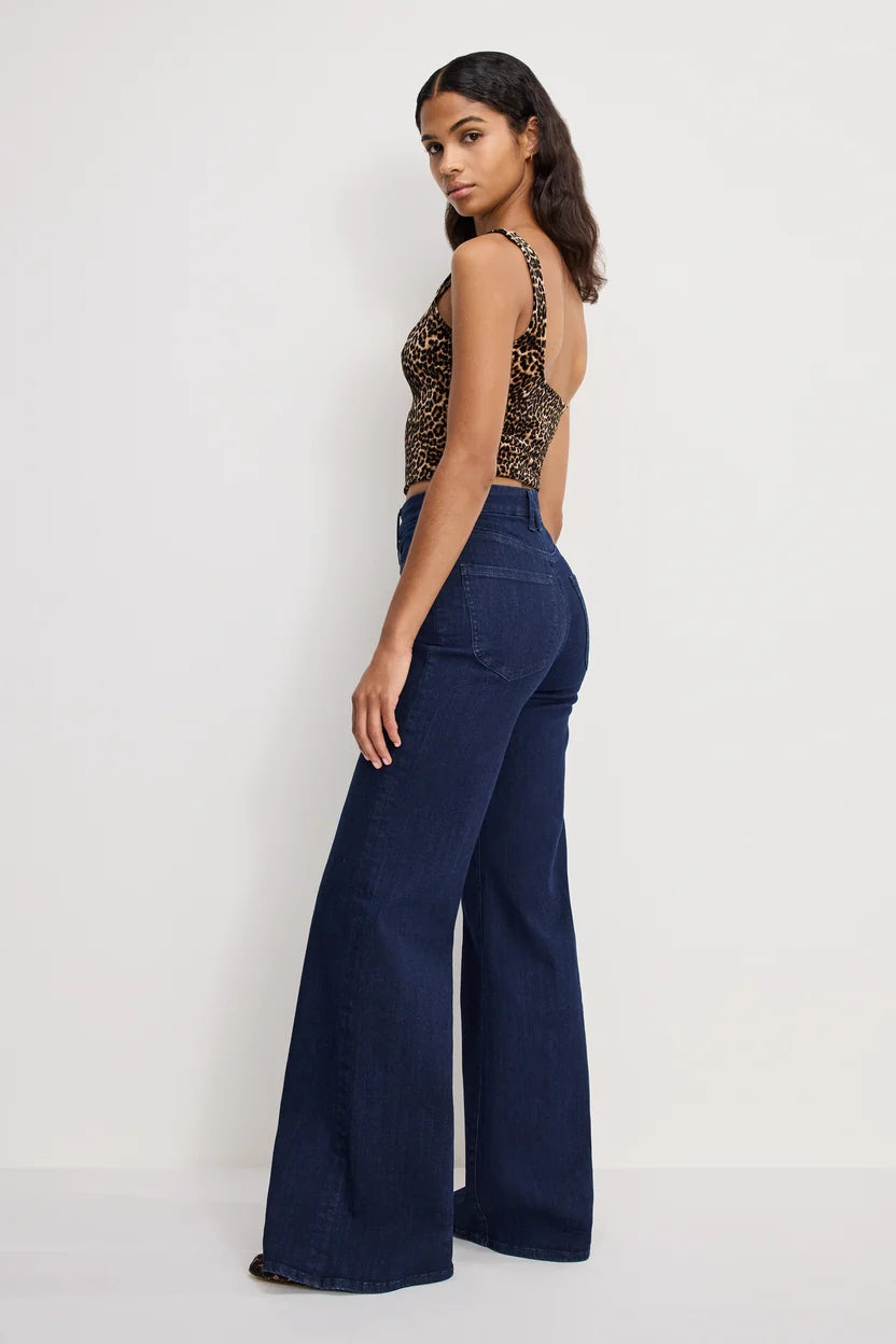 Good Waist Palazzo Jeans - Indigo1153