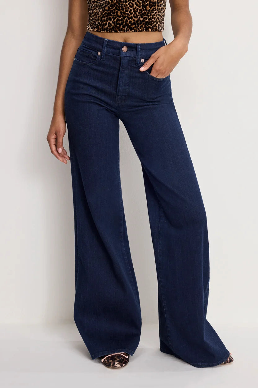 Good Waist Palazzo Jeans - Indigo1153