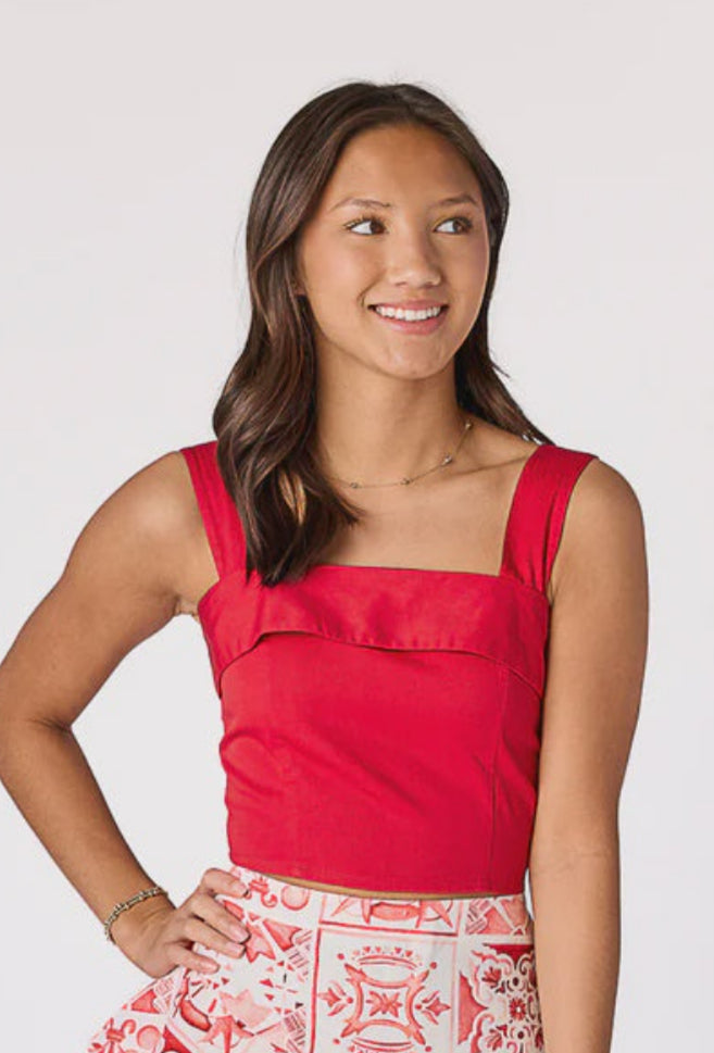 Roxy Top - Pomegranate