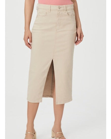 Angela Midi Skirt - Soft Beige