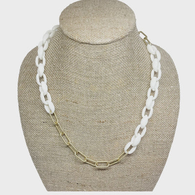 Zina Necklace - White