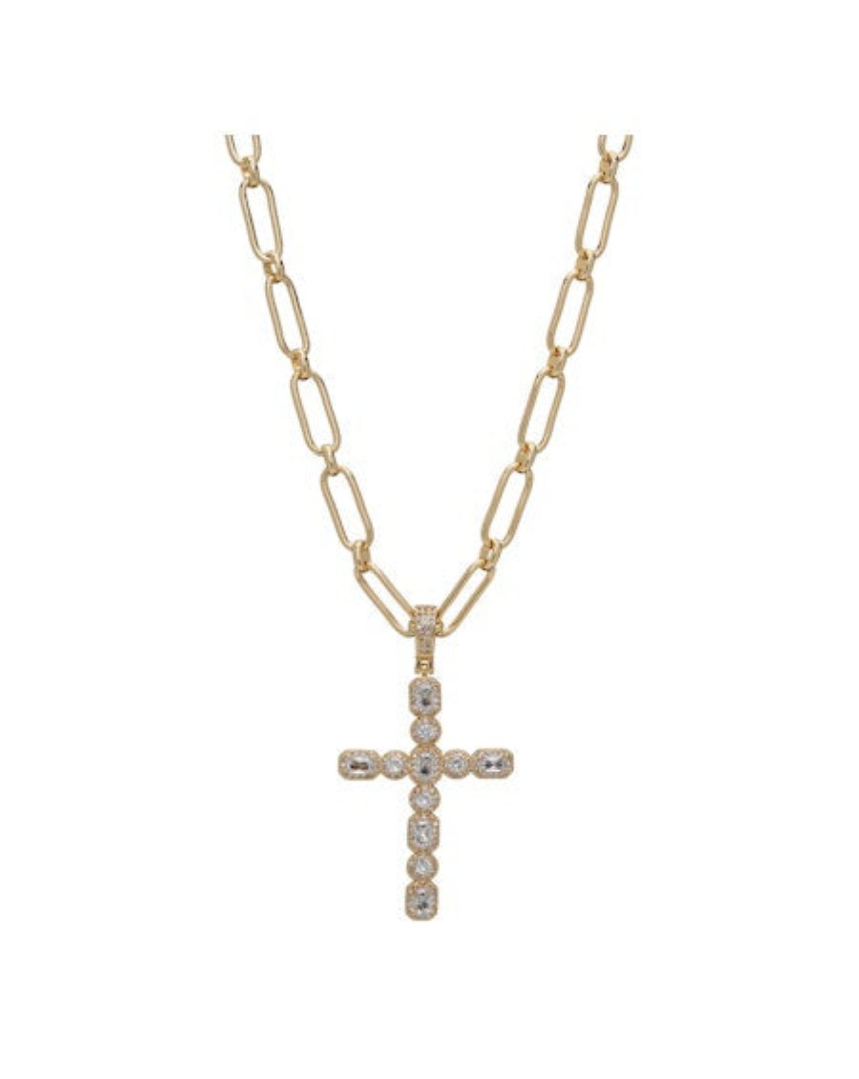Heavenly Cross Necklace - Gold Filled