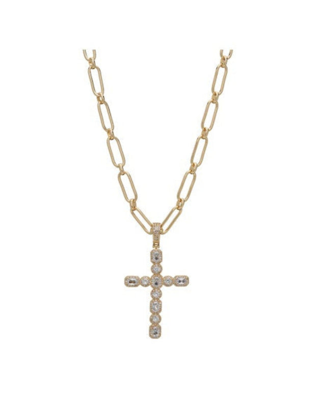 Heavenly Cross Necklace - Gold Filled