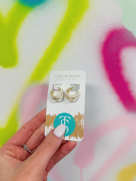 Zander Hoops - White