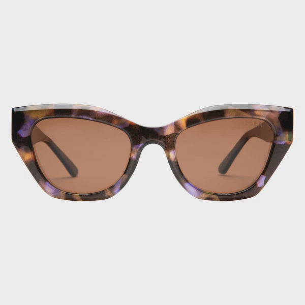 Avery Sunglasses - Blue Tort / Brown Polarized Lens