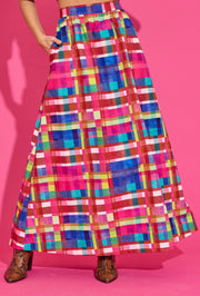 Daphne Skirt - Circus Plaid