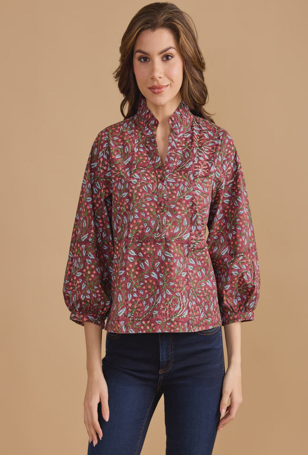Daniella Top - Climbing Floral